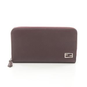 FENDI long Wallet leather Red